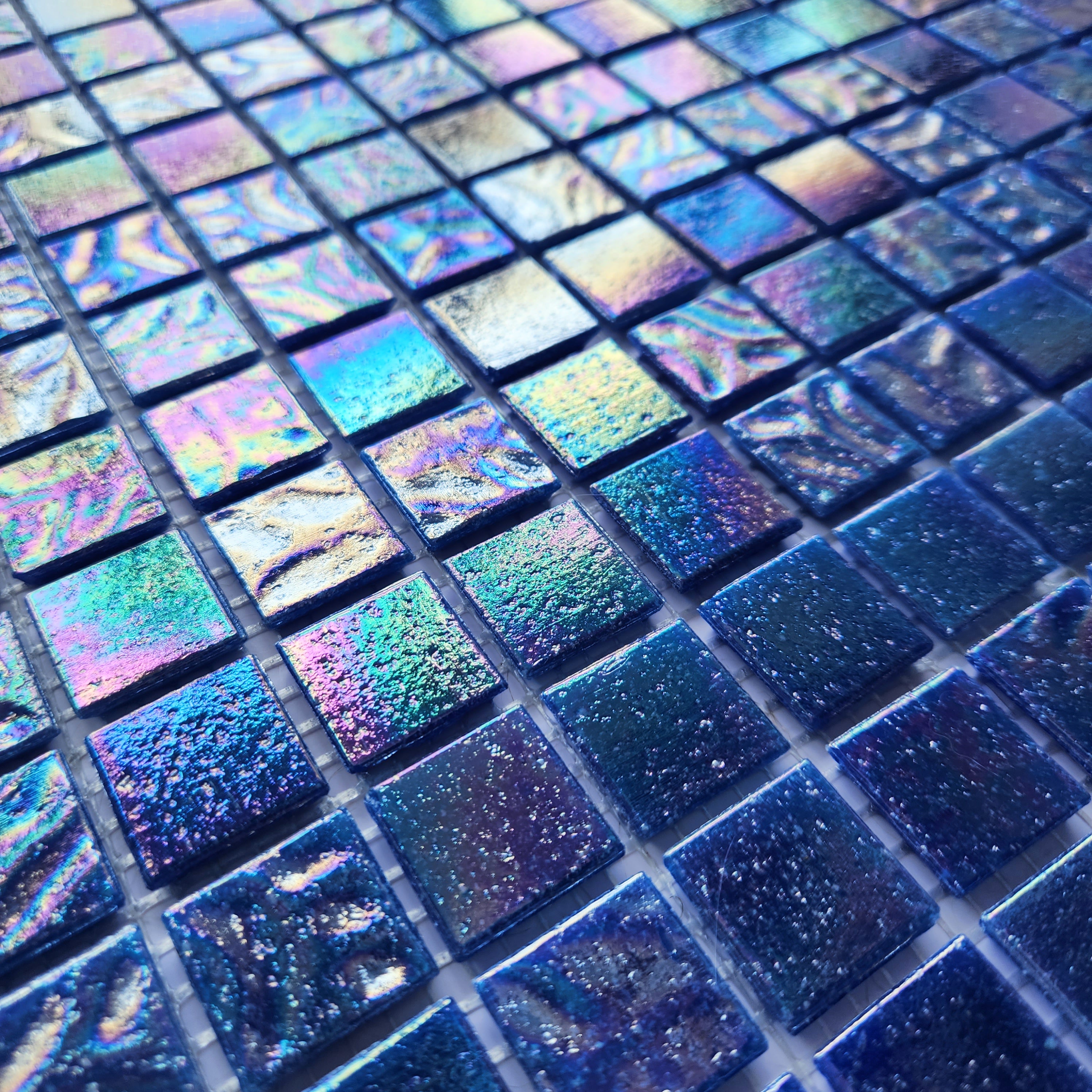 12" x 12" Kitchen Backsplash Glass Tile  for Pool Spa, Waterlines and Bathrooms