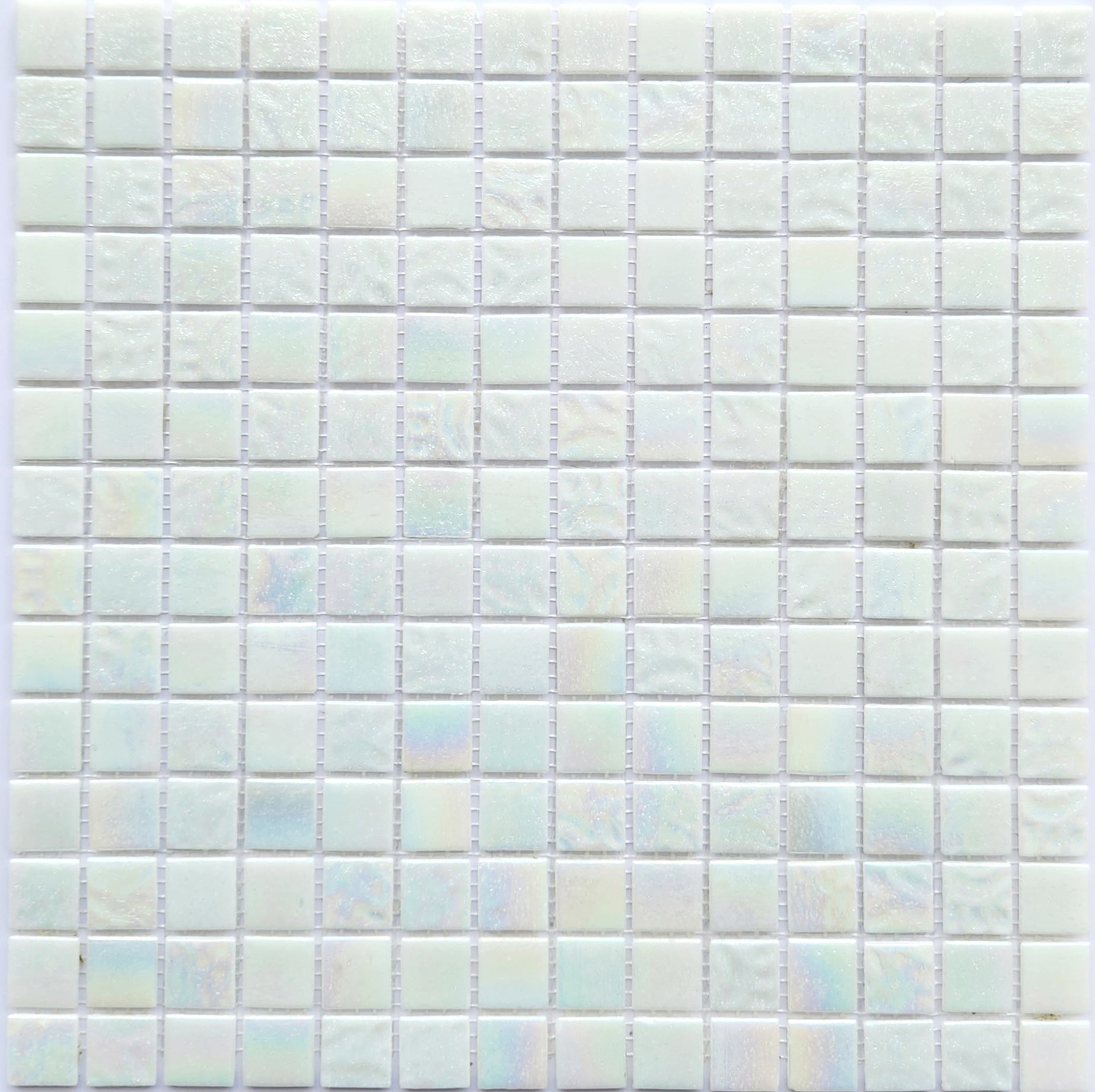 Starry 1" x 1" Green Blend Glass Mosaic Tile for Swimming Pool