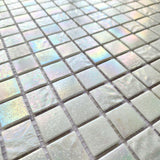 Starry 1" x 1" Green Blend Glass Mosaic Tile for Swimming Pool