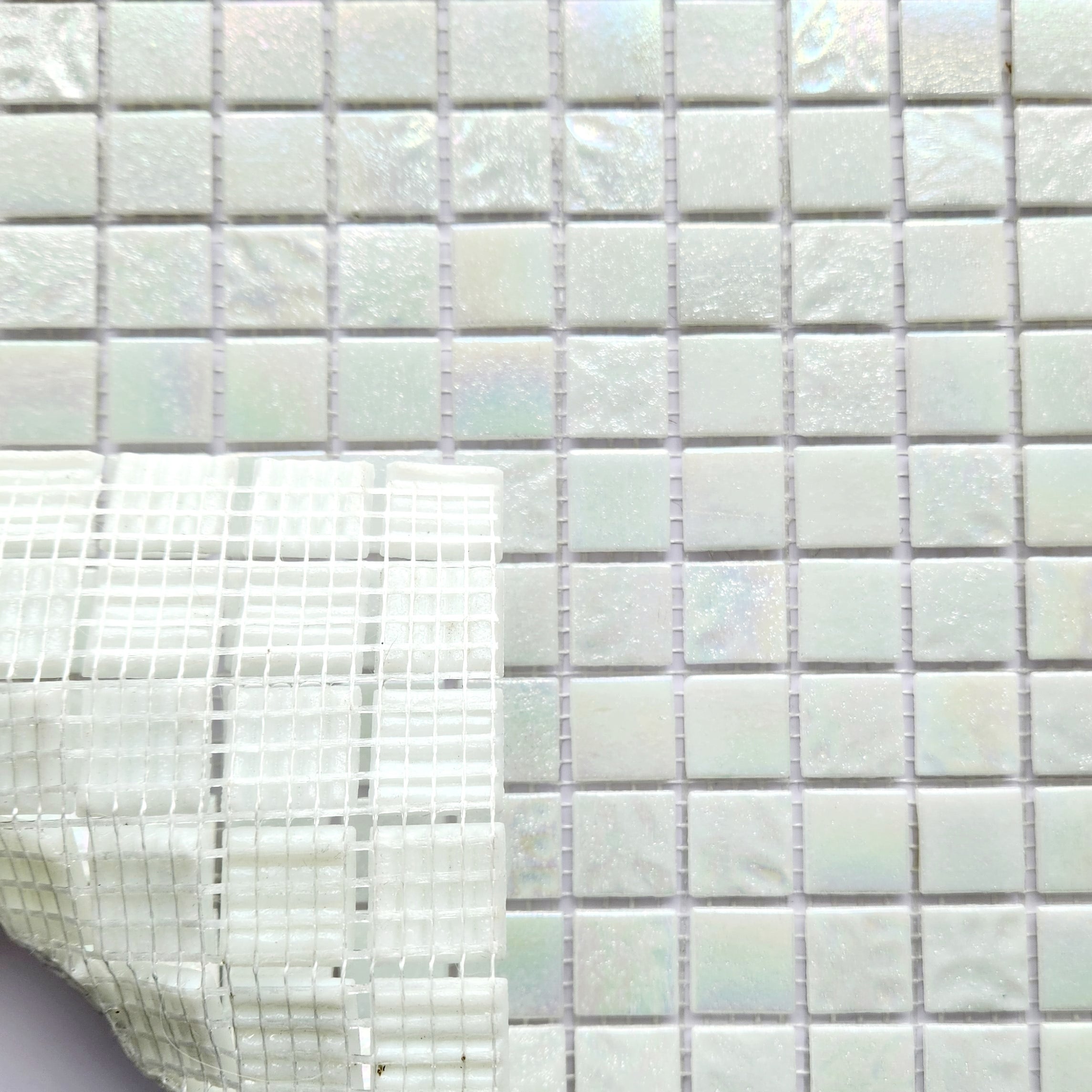 Starry 1" x 1" Green Blend Glass Mosaic Tile for Swimming Pool