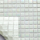 Starry 1" x 1" Green Blend Glass Mosaic Tile for Swimming Pool