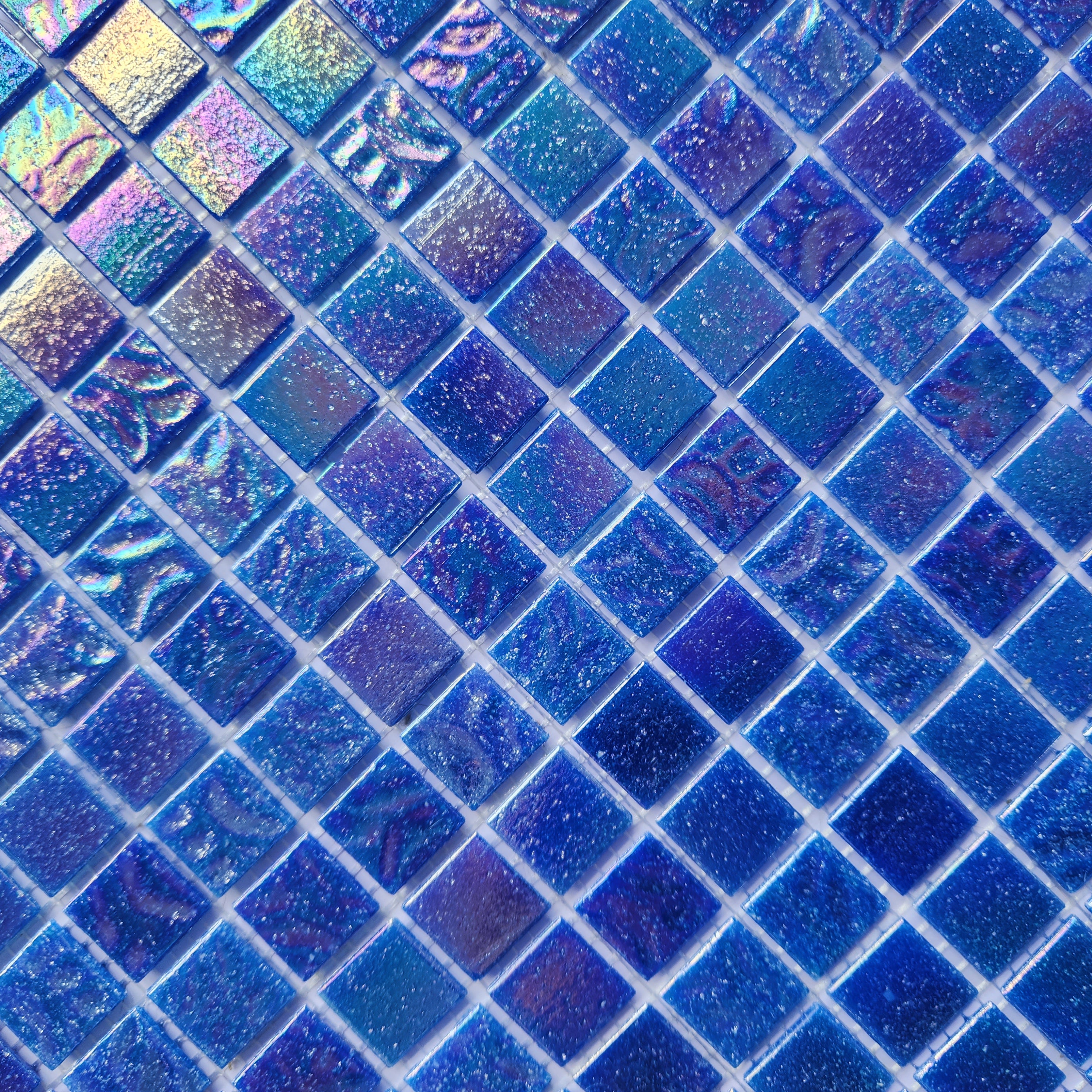 12" x 12" Kitchen Backsplash Glass Tile  for Pool Spa, Waterlines and Bathrooms