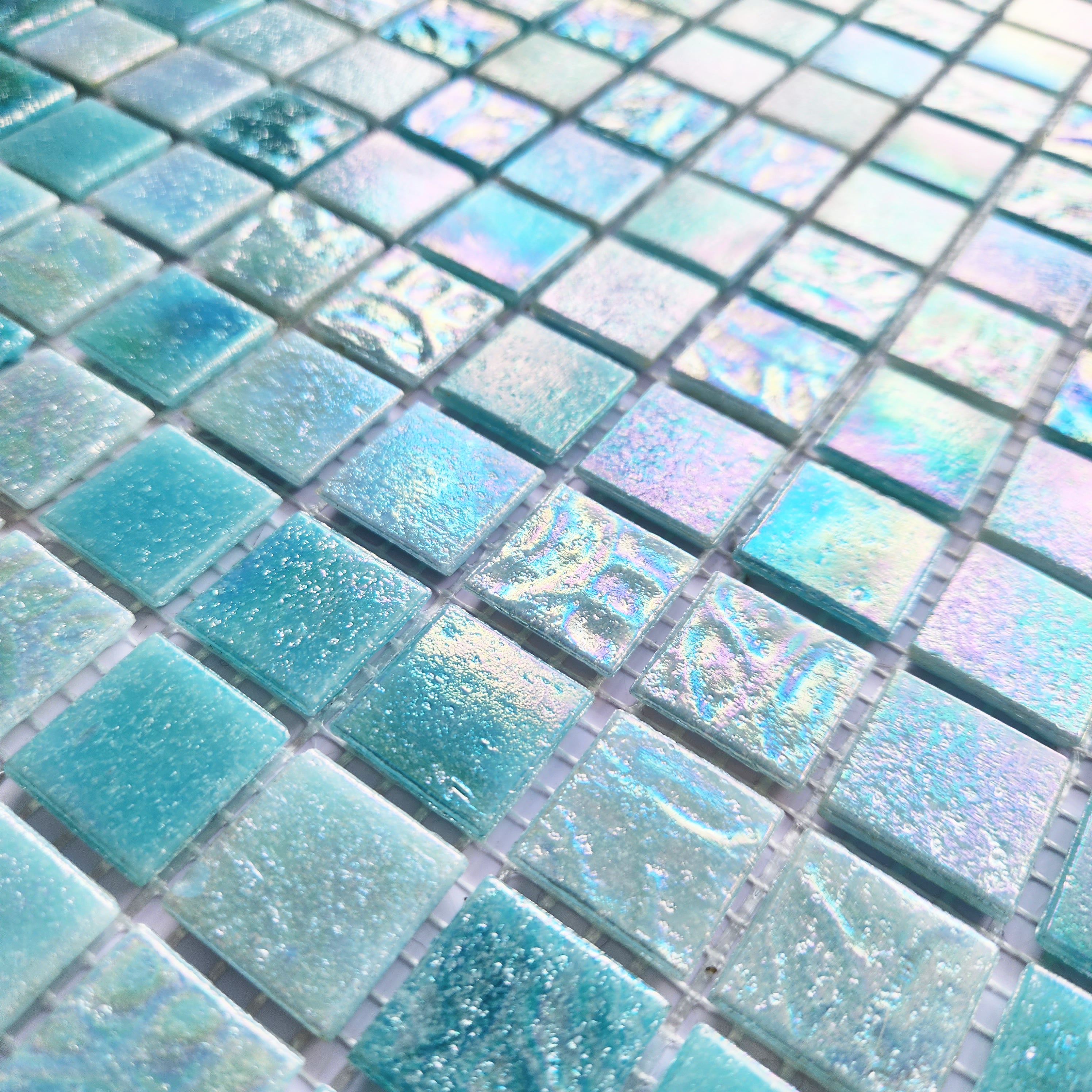 12" x 12" Kitchen Backsplash Glass Tile  for Pool Spa, Waterlines and Bathrooms