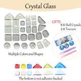 Mixed Shapes Crystal Craft - White Series