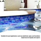 2" x 3" Glass Mosaic Tiles Pool Tile - Cobalt Blue