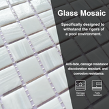 Glass Mosaic Tiles Backsplash for Kitchen Bathroom