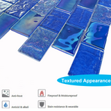 2" x 3" Glass Mosaic Tiles Pool Tile - Sapphire