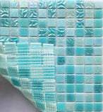 12" x 12" Glass Mosaic Tile for Kitchen Backsplash and Swimming Pool