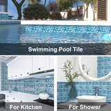 12" x 12" Glass Mosaic Tiles Backsplash Pool Tile