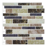 12" x 12" 3D Waterproof Peel & Stick Tile for Backsplash