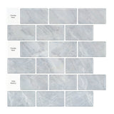 12" x 12" 3D Subway Peel & Stick Wall Tile for Bathroom