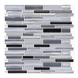 12" x 12" 3D Waterproof Peel & Stick Tile for Backsplash