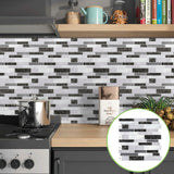 12" x 12" 3D Waterproof Peel & Stick Tile for Backsplash