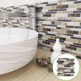 12" x 12" 3D Waterproof Peel & Stick Tile for Backsplash