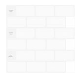 12" x 12" 3D Subway Peel & Stick Wall Tile for Bathroom