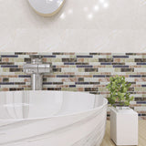 12" x 12" 3D Waterproof Peel & Stick Tile for Backsplash