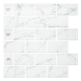 12" x 12" 3D Subway Peel & Stick Wall Tile for Bathroom