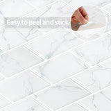 12" x 12" 3D Subway Peel & Stick Wall Tile for Bathroom