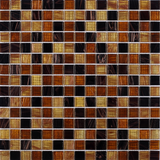 Starry 1" x 1" Glass Mosaic Pool Tile for Wall