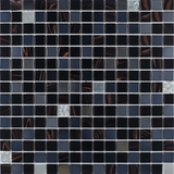 Starry 1" x 1" Glass Mosaic Pool Tile for Wall