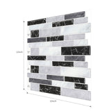 12" x 12" 3D Waterproof Peel & Stick Tile for Backsplash